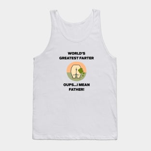 World's Greatest Farter Funny Father's Day Tank Top